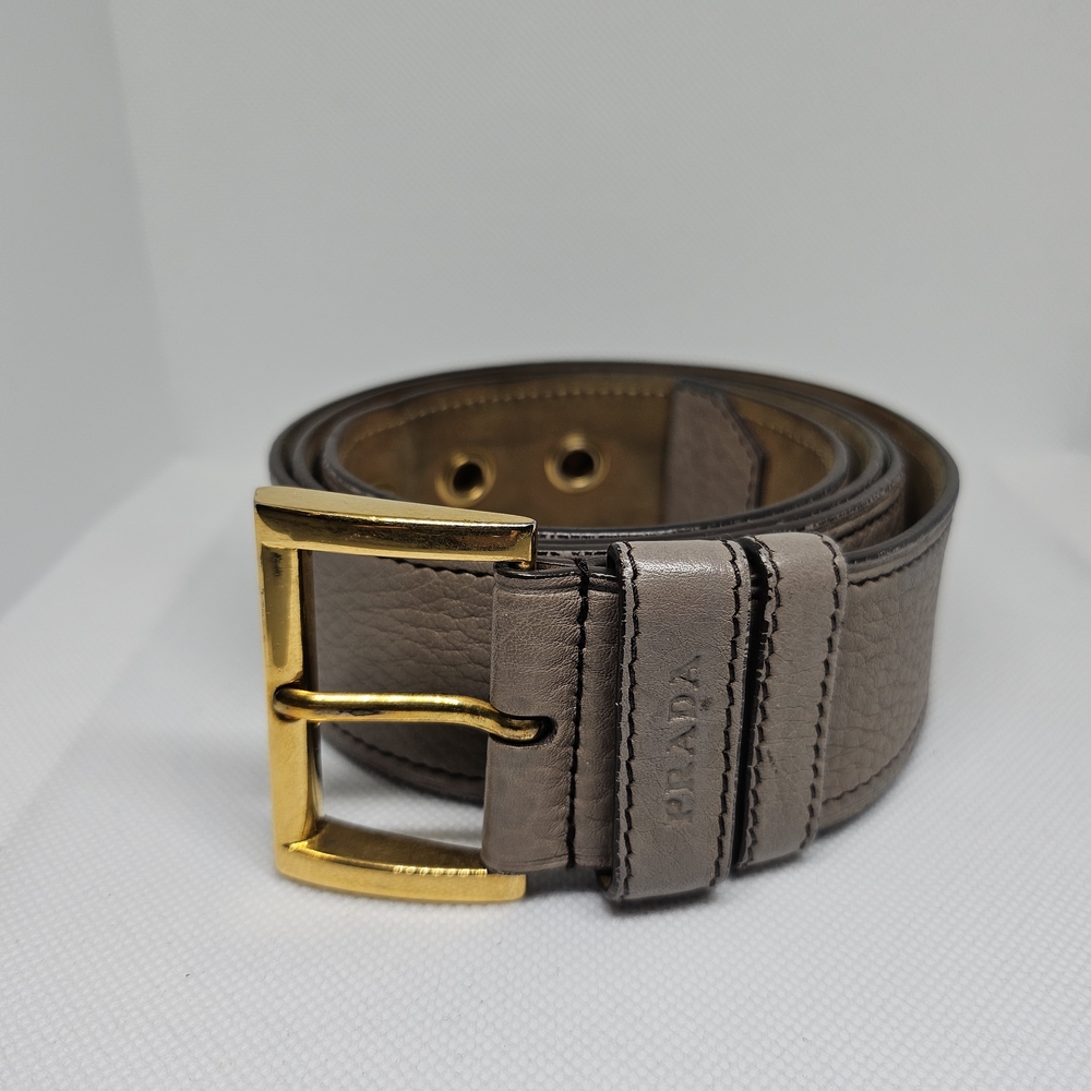 Prada Brown Leather Belt